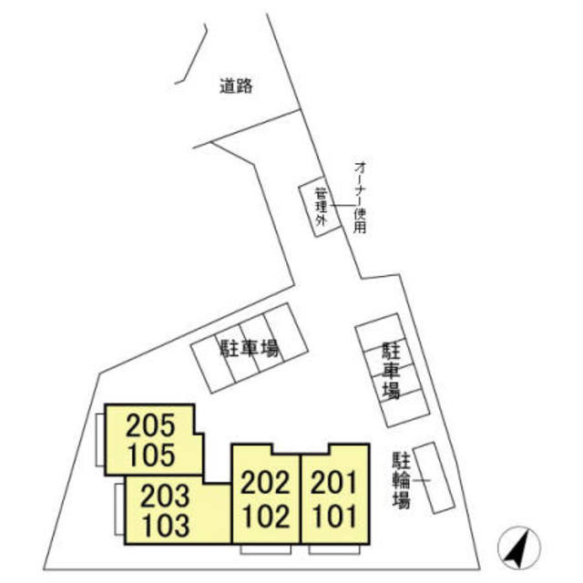 シェーングラース　Cのその他|現地配置図。