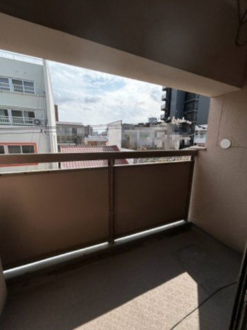 都島コーポのバルコニー