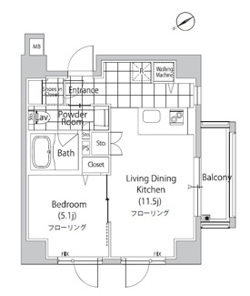 【間取り】 | カーサスプレンディッド恵比寿1丁目