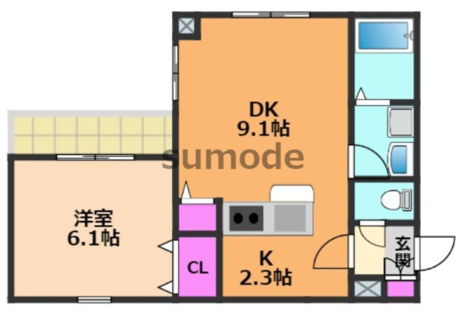 スペースK弐番館の間取り