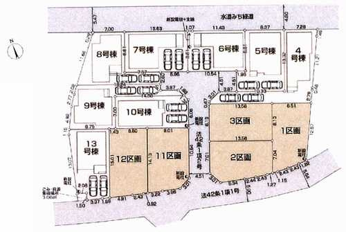 相模原市中央区田名 第36－1期　5号棟の区画図