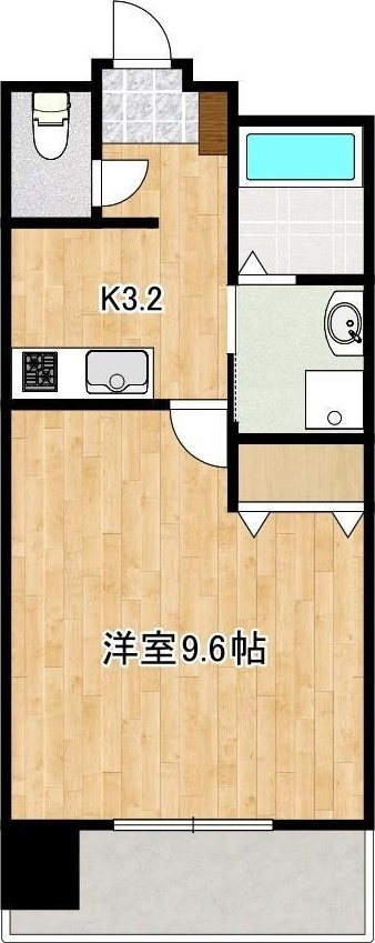 クロノス42新町Vの間取り