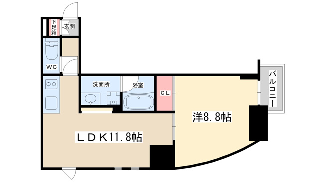 【間取り】 | プレサンスネオ中之島公園