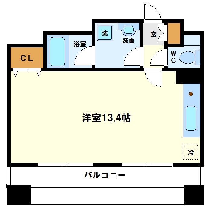 KAISEI江戸堀の間取り|KAISEI江戸堀　開放感ある間取り