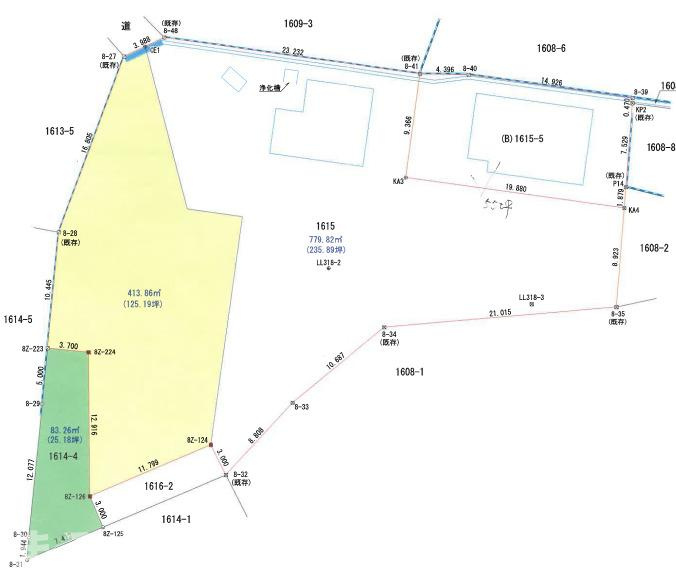 国富町大字木脇　土地の区画図