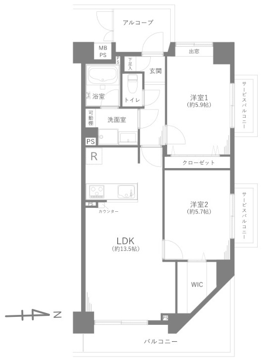 マノー大宮の間取り
