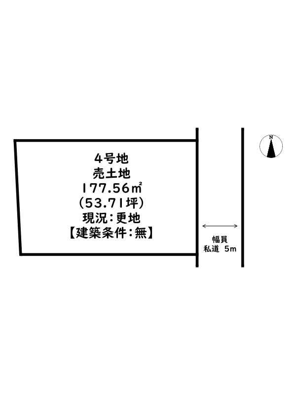 たつの市誉田町福田/売土地の土地図