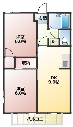 【間取り】 | ハイツカテリーナⅢ