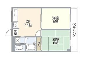 台東区東浅草１丁目の賃貸マンションの間取り