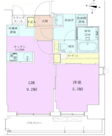 清澄白河レジデンス参番館の間取り