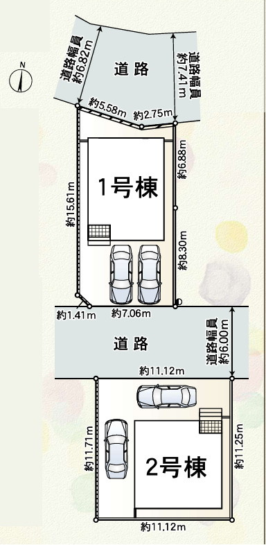 明石市大久保町江井島第4　1号棟　新築戸建のその他|区画図です