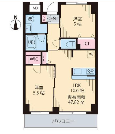 COURT TAKETOKUⅡの間取り