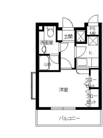 ヴァンテアンライフ高円寺壱番館の間取り|間取りです。
