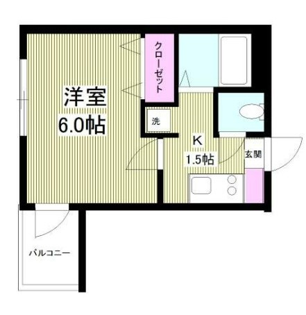 モンシャトー中野・新井館の間取り|間取りです。
