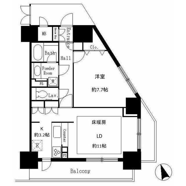 サンクレール荒川ブランガーデンの間取り