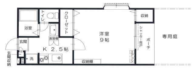 ポールスター髙田の間取り|ポールスター髙田　104