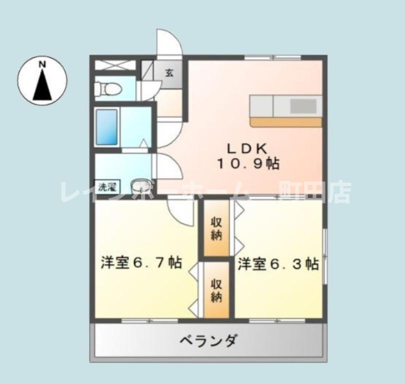 ノーブルヒル※初期費用分割あと払いサービス利用可能物件の間取り