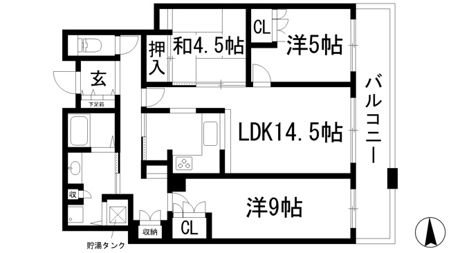 【間取り】 | ジオタワー宝塚WEST