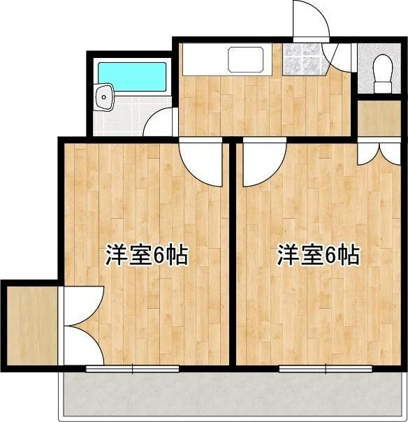 アンプルール新屋敷の間取り