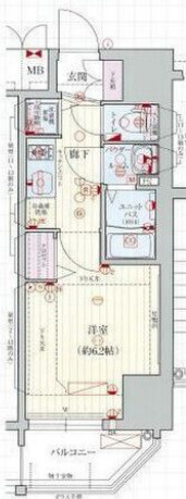 プレサンス北堀江の間取り