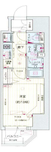 プレサンス堺筋本町駅前シェルの間取り