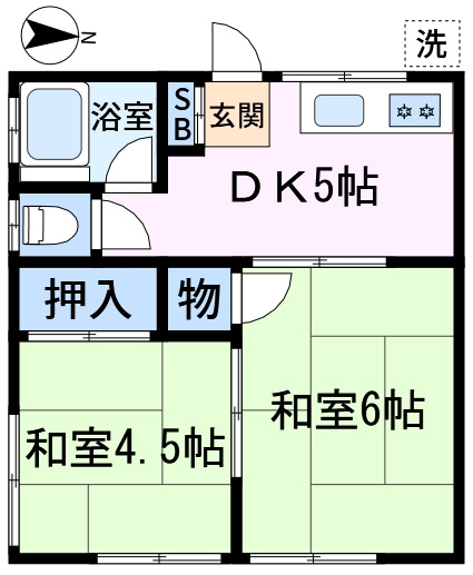 大内荘の間取り