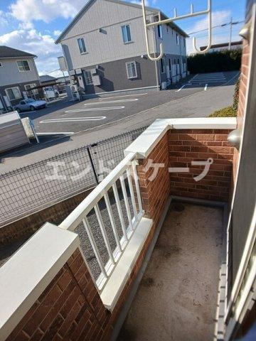 テラス田園Ａのバルコニー|高崎、前橋のお部屋探しはエンドスケープまで！お客様の理想お聞かせ下さい♪