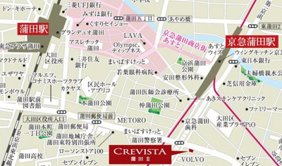 【地図】 | クレヴィスタ蒲田Ⅱ
