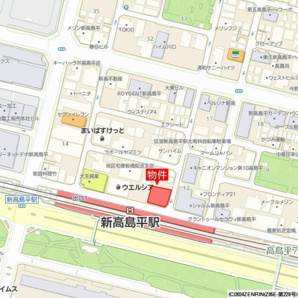 パレステージ新高島平の地図
