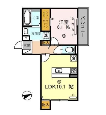 FloriaⅡの間取り