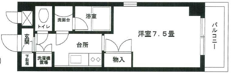 グランドコート門前仲町の間取り