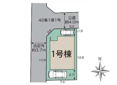 【区画図】 | 大津市桜野町1丁目8-8　新築戸建