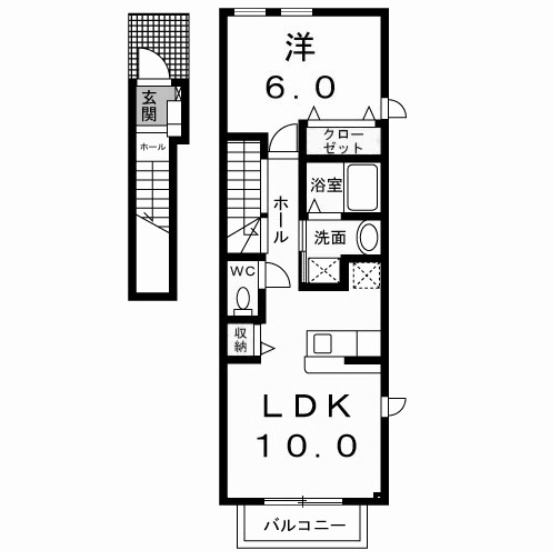 【間取り】 | ソレイユ・Ｆ