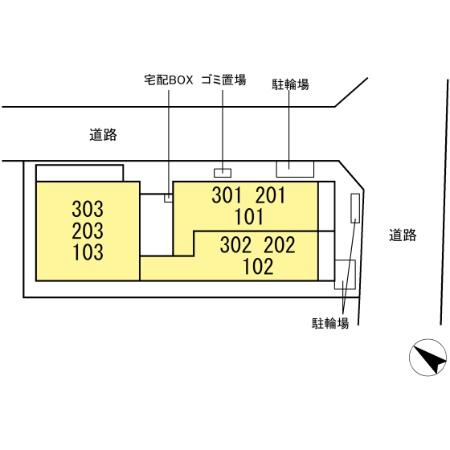 【区画図】 | (仮称)D-ROOM神明町ⅡA