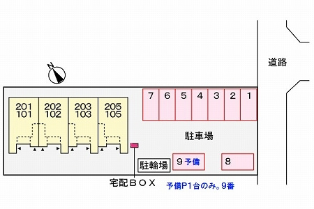 リヴィエール北島の区画図
