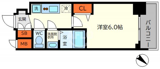 グランカリテ九条南の間取り|グランカリテ九条南　間取り
