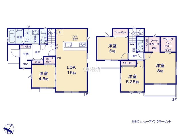 【新築分譲住宅】川越市砂新田29期　の間取り
