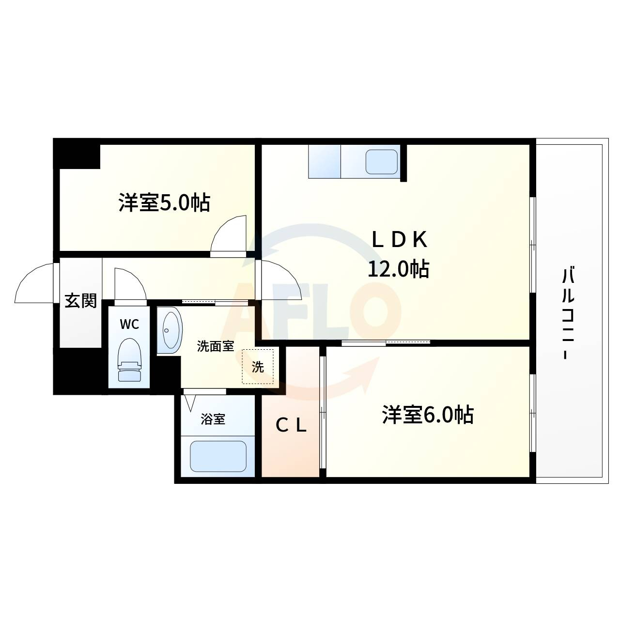 グレース大阪港　築港小学校の間取り|グレース大阪港　間取り