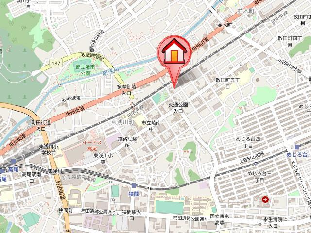 エコー・ハイツの地図