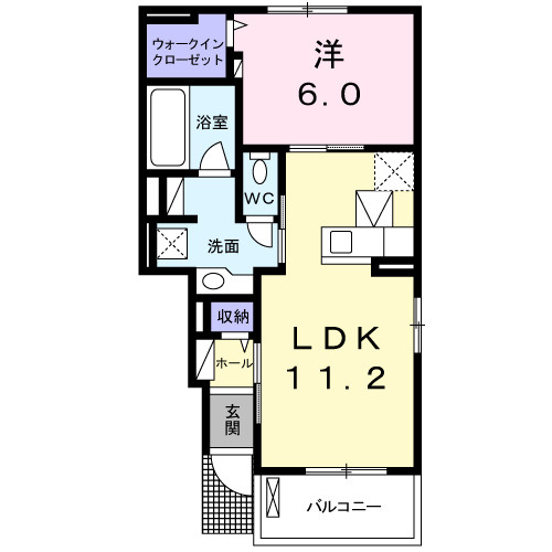 サン　ルミエールＤの間取り