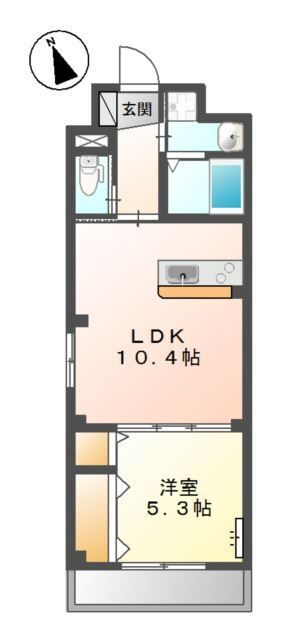 Ｋ　ハウス　Ⅱの間取り