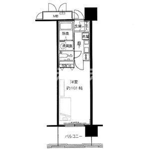 レジディア三宮東の間取り