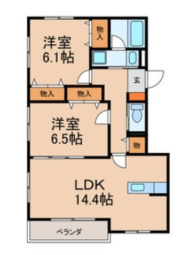 カスティージョＡ棟 の間取り