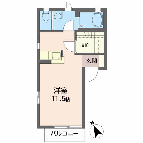 フルールの間取り