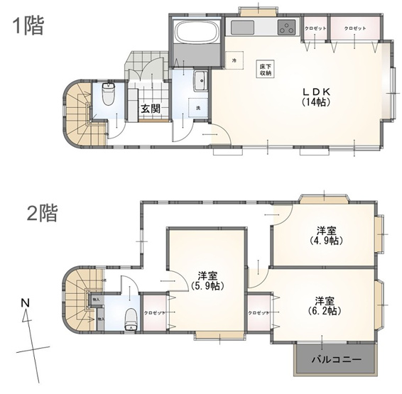 【間取り】 | 藤沢市高倉 中古戸建 全1棟