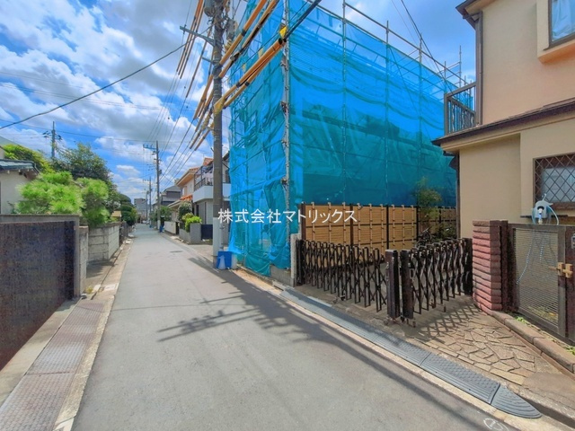 練馬区上石神井1丁目　東南角地×ZEH水準　限定1棟の前面道路含む現地写真|2026年8月下旬撮影