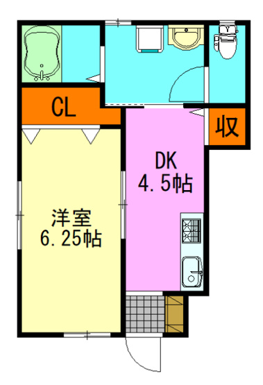 【間取り】 | ナリトモ大巌寺D