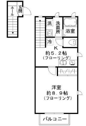 ウィスタリアの間取り|間取りです。