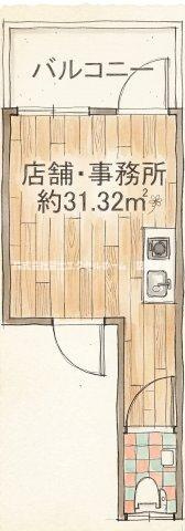 おおきに心斎橋畳屋町ビルの間取り