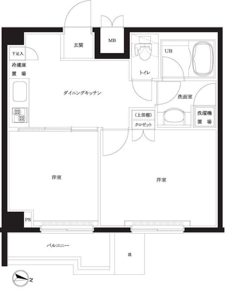 ルーブル住吉の間取り